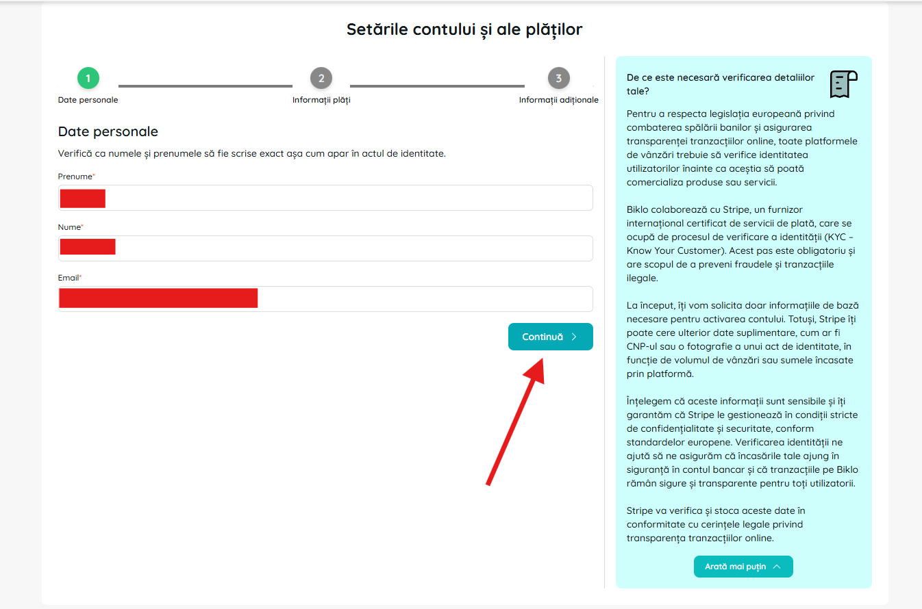 Uzupełnianie danych osobowych w procesie zakładania konta finansowego Biklo
